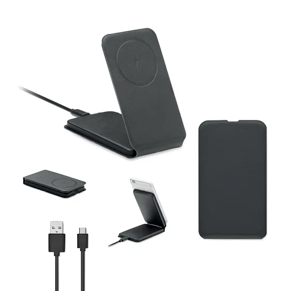Foldable wireless charger 15W with magnetic phone stand