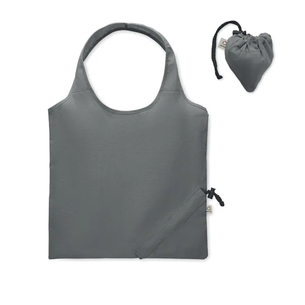 Recycled pre-consumer cotton foldable shopping bag
