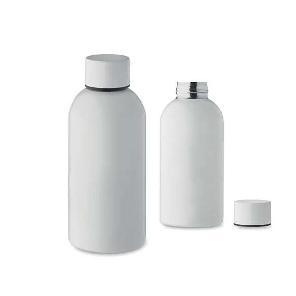 Single wall bottle in recycled stainless steel