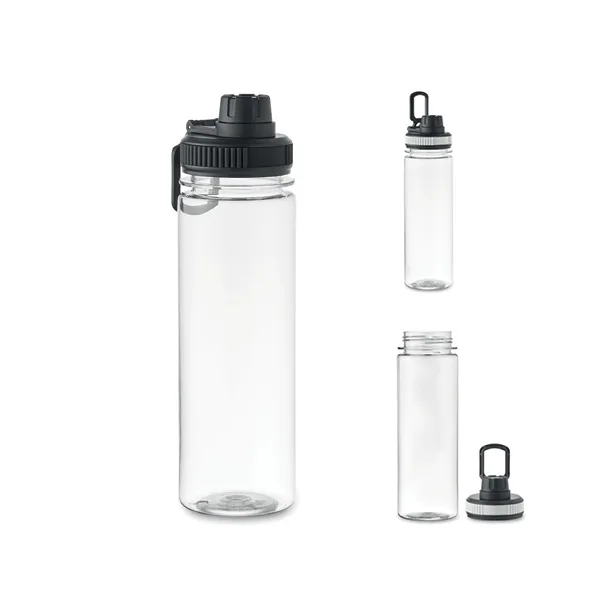 Drinking bottle in RPET with PP lid