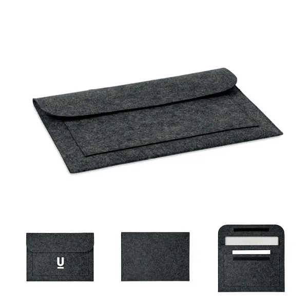 Documents bag or 15 inch laptop pouch in RPET