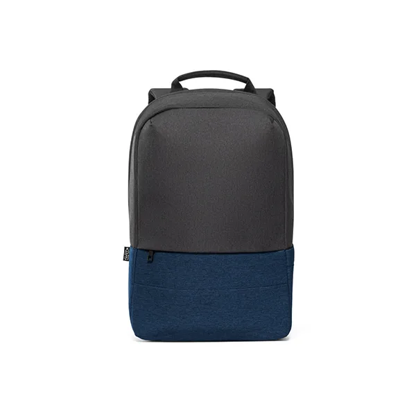 Anti-theft backpack in 600D high-density recycled polyester