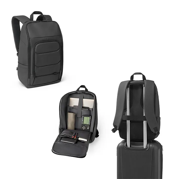 Notebook backpack made of high-density 600D recycled polyester