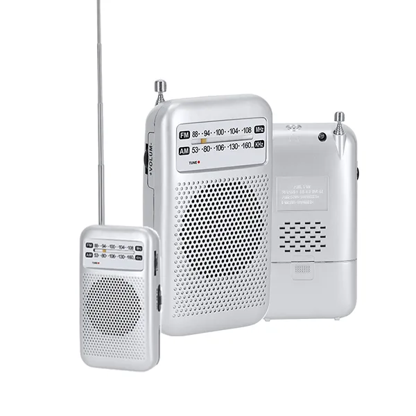 Vintage design radio with a 3W speaker for powerful sound