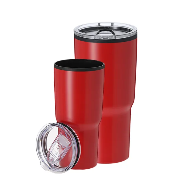 Thermal cup made of stainless steel with double wall and a capacity of 580 ml