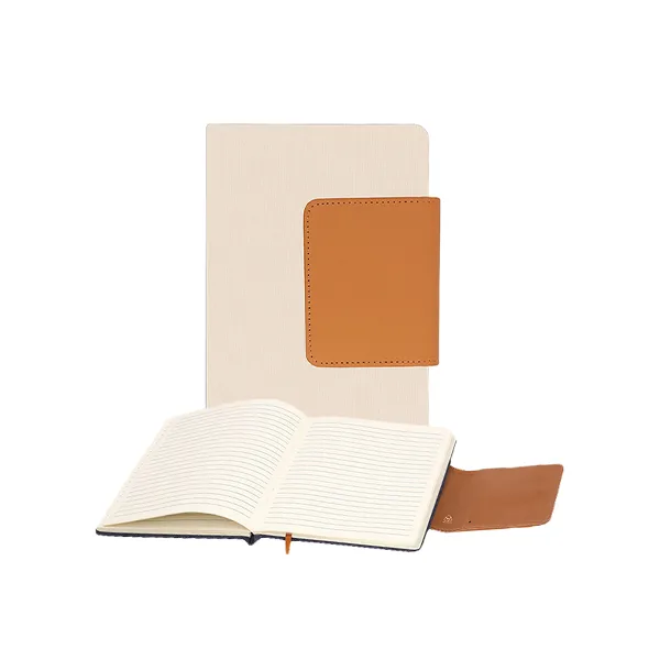 A5 notebook made of a combination of Recycled Canvas and Recycled PU