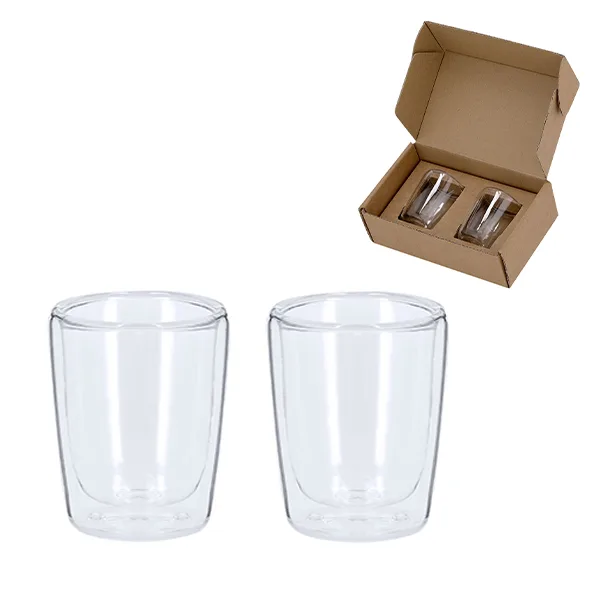 Elegant double-walled borosilicate glass cup se