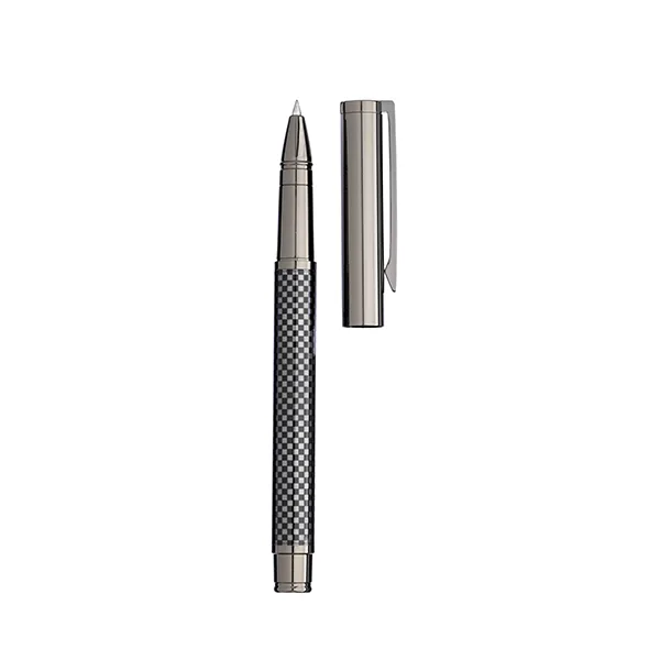 Burnished metal snap pen