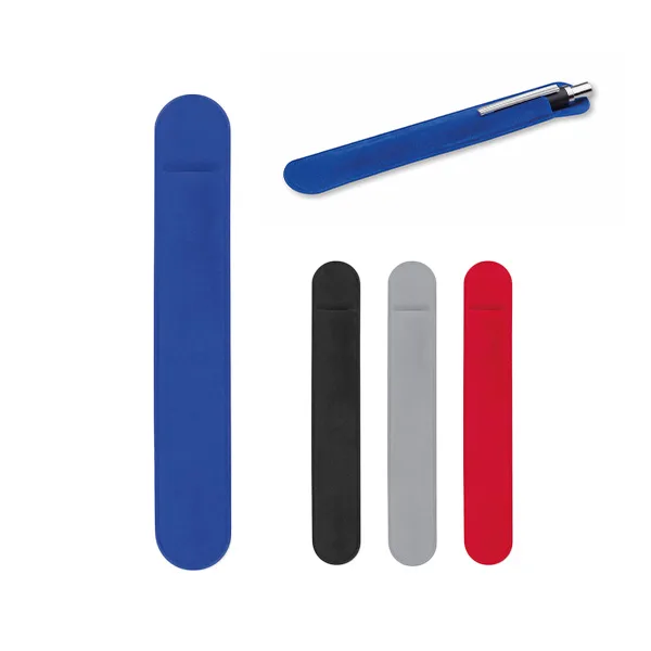 Ball pen sleeve in soft, brightly colored velvet