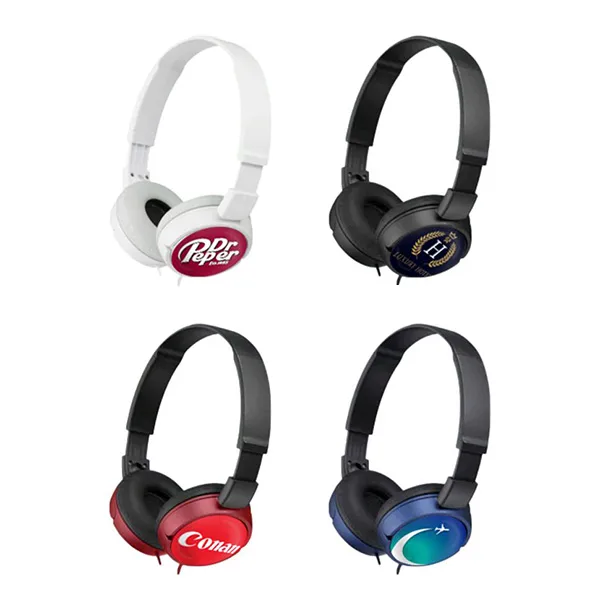 The Sony ZX310 is a headphone with a wire and can be personalized with a doming on both sides